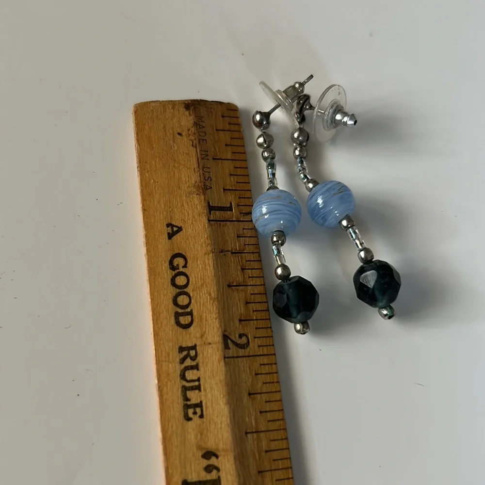 Blue Necklace, Bracelet & Earrings Set